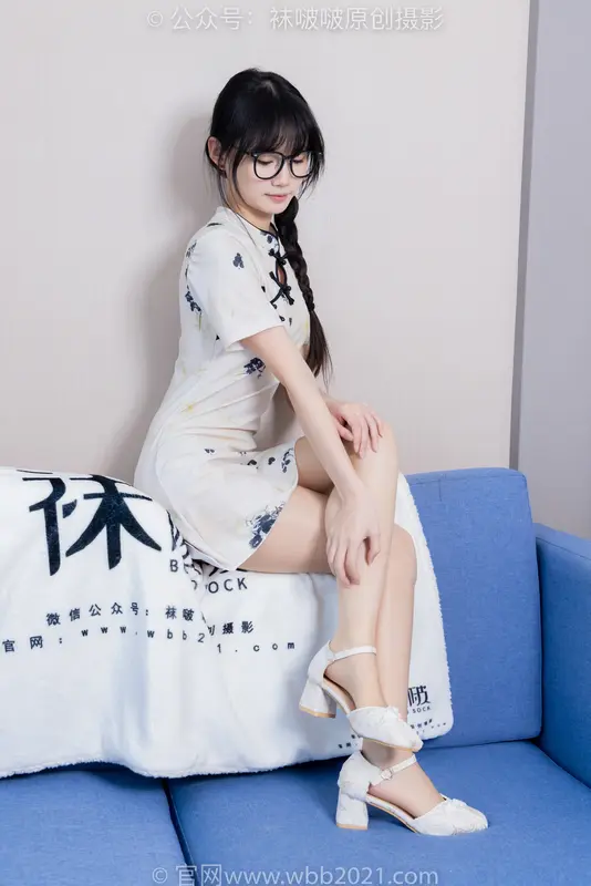 [BoBoSocks袜啵啵] NO.505 甜甜圈-低跟鞋、油亮肉丝（脚尖透明款）、旗袍（超长花絮版） 9